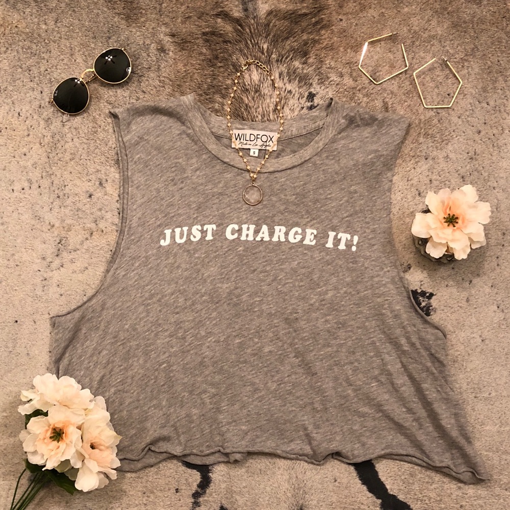 WildFox Just Charge It tank top